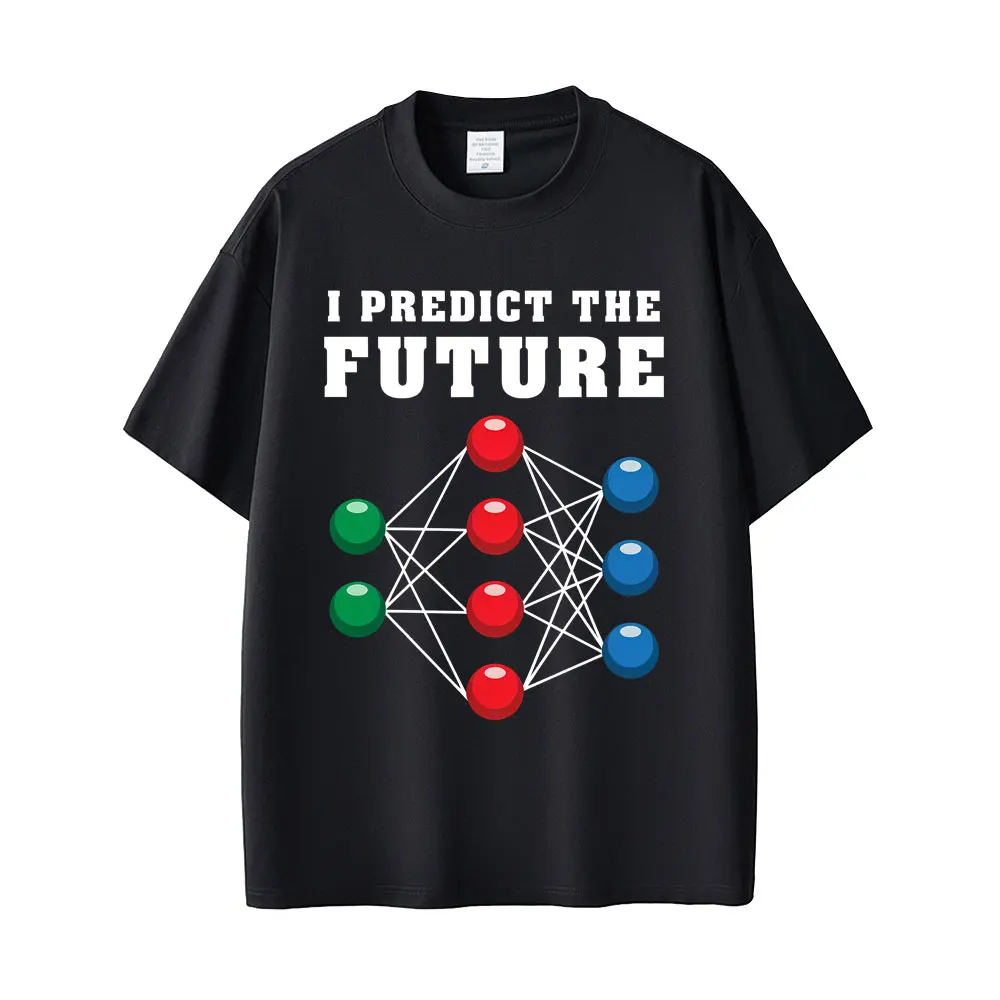 Ohm's Law Ohm Electronic Funny Meme T-shirt Electrical Engineer I Predict The Future Print T Shirt Men Casual Oversized T-shirts