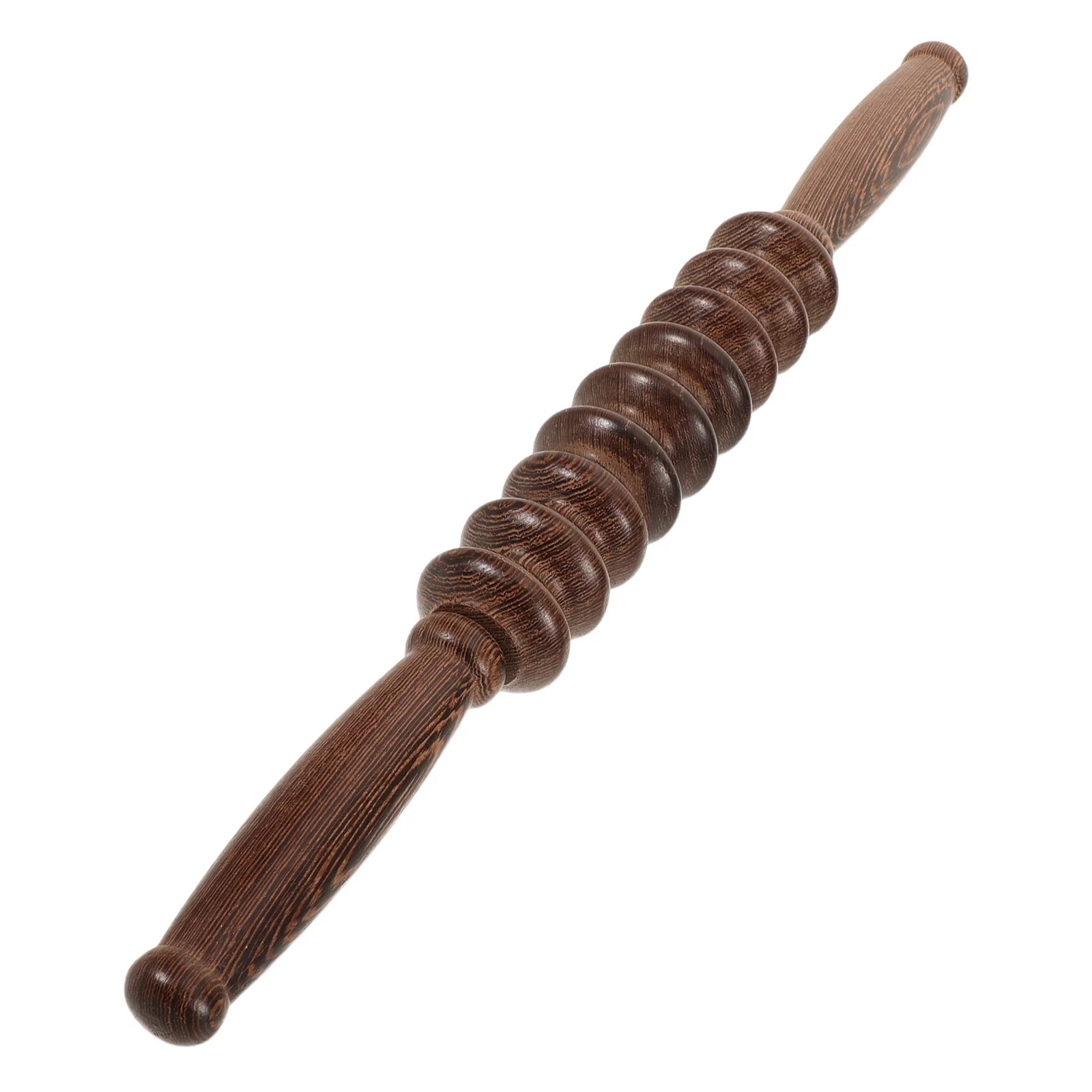 Ergonomic Wood Massage Roller Stick Full Body Versatility Leg Muscle Fatigue Relief Natural Aesthetic Deep Tissue