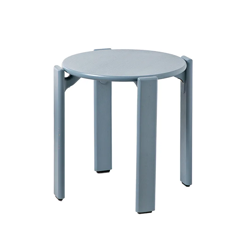 

Coffee table stool Round coffee table small bench custom, medieval solid wood dining