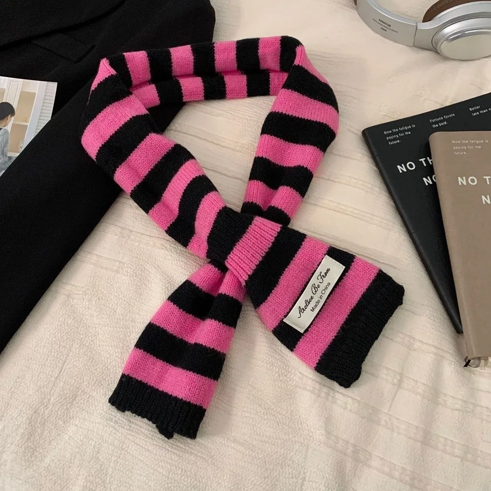 

Длинные полосатые шарфы в корейском стиле, стиль Spice Girl, теплый шарф из смеси шерсти, теплый женский шарф для шеи