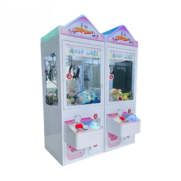 J02 Mini Tabletop Arcade Game Machine Small Claw Crane for Candy Dolls for Events and Entertainment Made of Durable Iron
