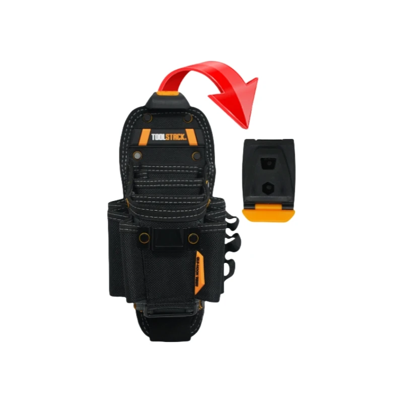 TOOLSTACK Mini Electrician's Pouch High Quality Oxford Durable Tools Storage Bag Quick-Hook Small Waist Toolkit Work Package