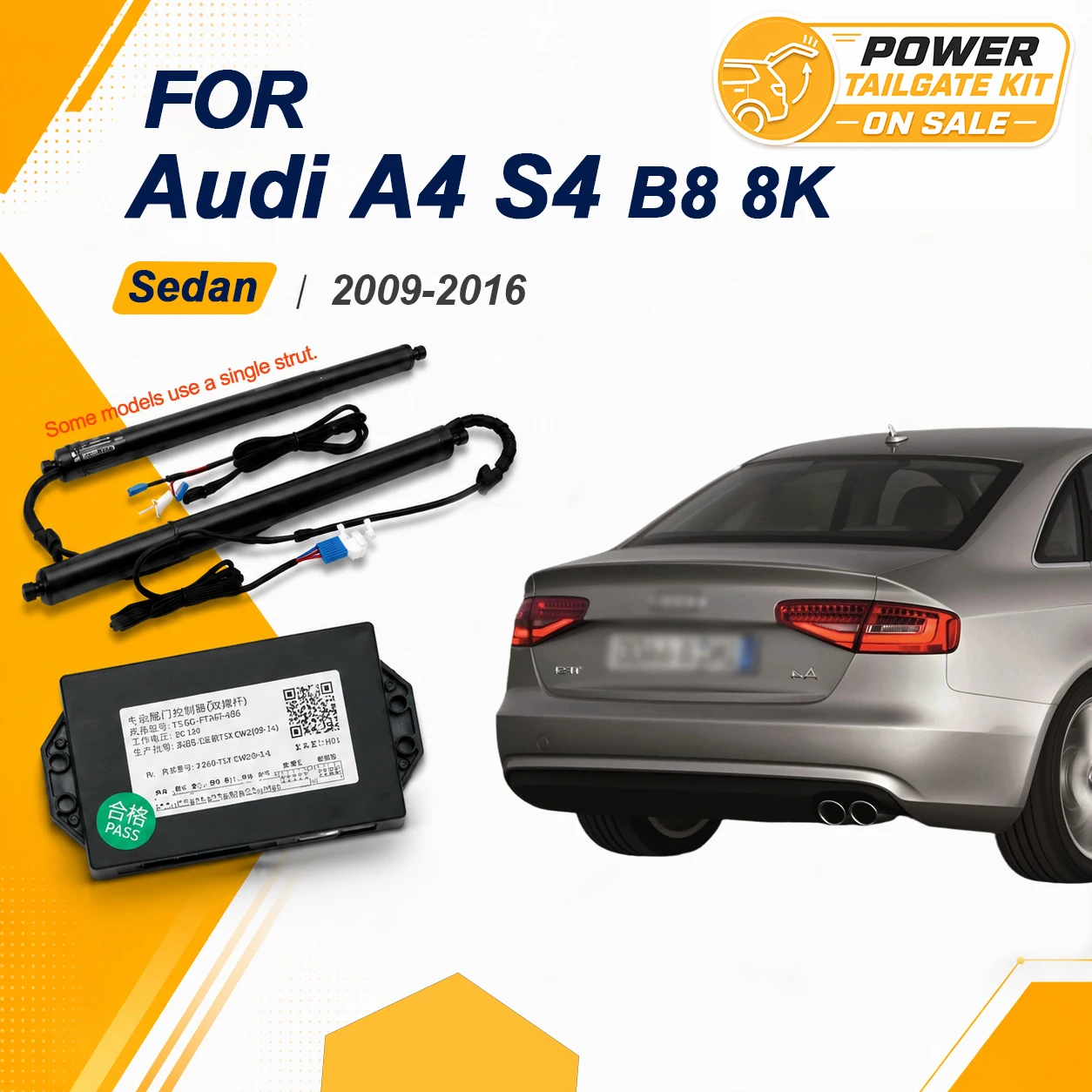 For Audi A4 S4 B8 8K Sedan 2009-2016 Car Power Trunk Lift Electric Hatch Tailgate Strut Auto Rear Door Actuator