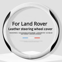 Suede Carbon fiber anti-slip Car Steering Wheel Cover For Land Rover Range Discovery 3 4 Evoque Velar Denfender Freelander