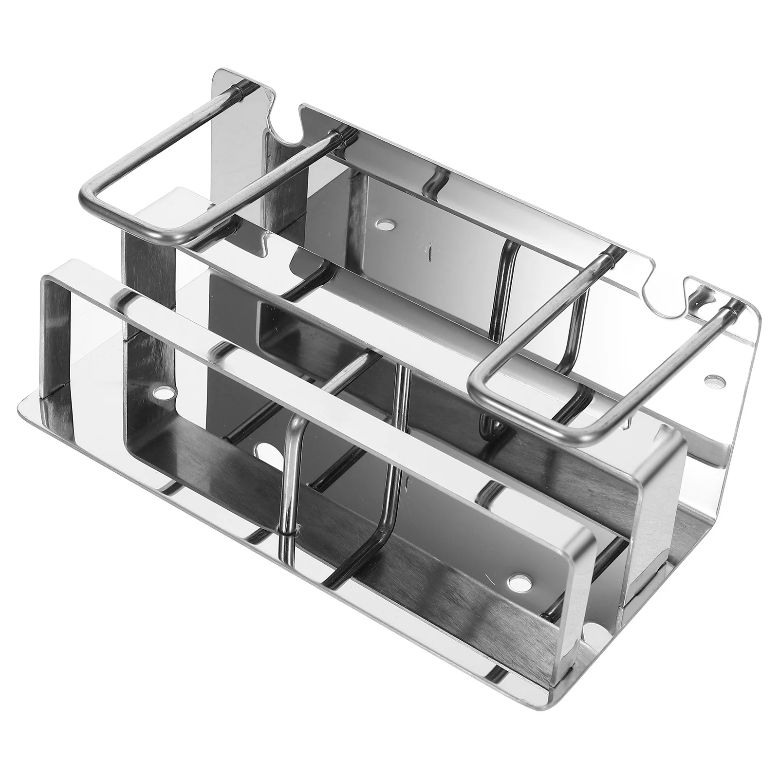 

Bathroom Brush Holder Tooth Stand Household Toothbrush Rack Stainless Steel for Holders