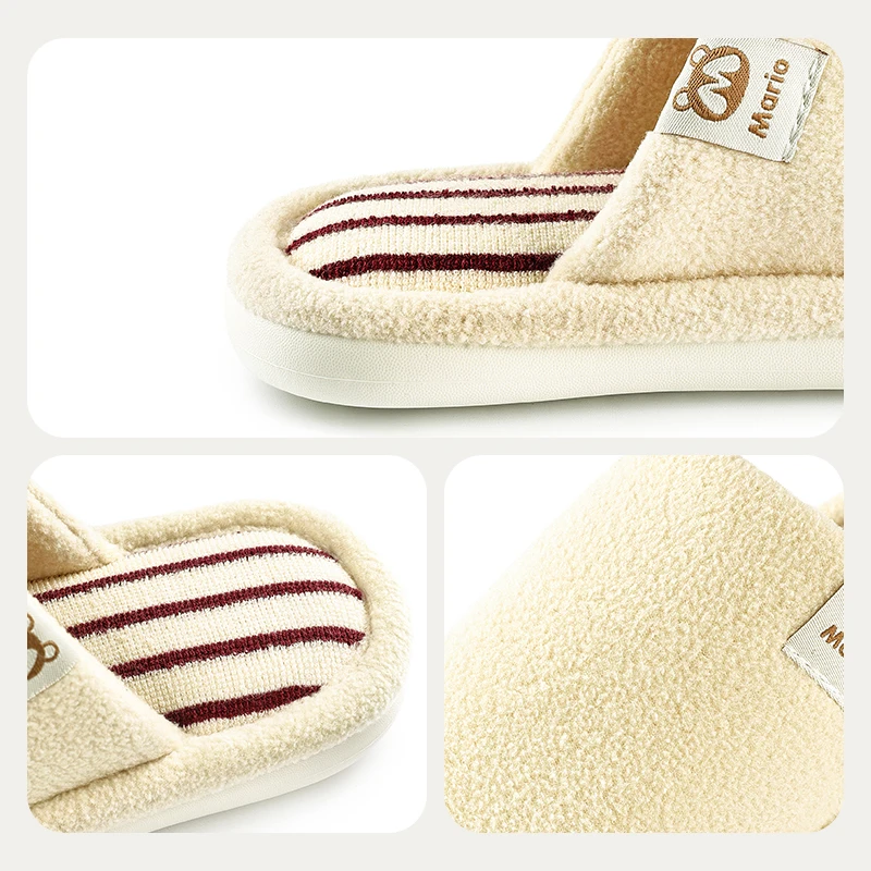 شباشب قطنية شتوية للأطفال من ماريو مبهجة للأولاد والبنات شباشب داخلية