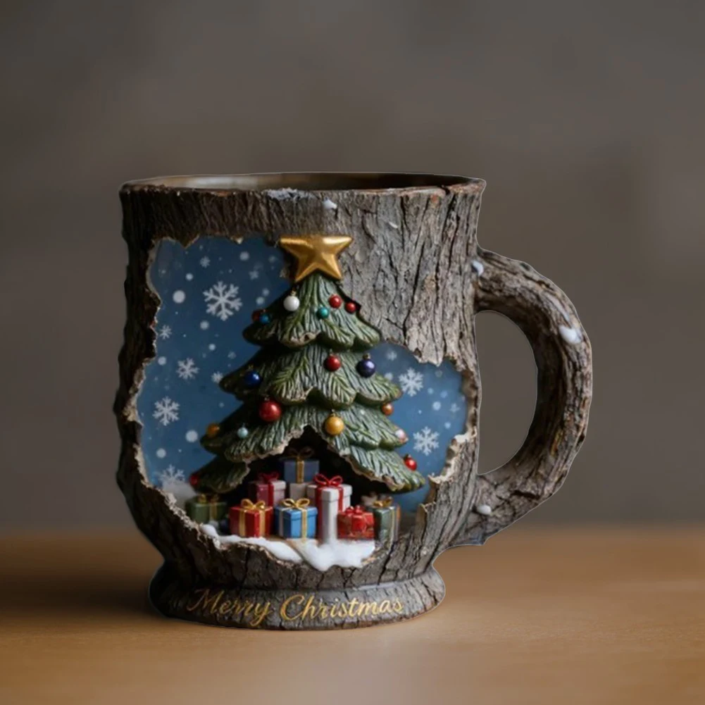 

Xmas Theme Coffee Mug Holiday Ceramic Mug With Festive Design Versatile For Drinks Or Decorative Display. Festive Xmas Breakfast