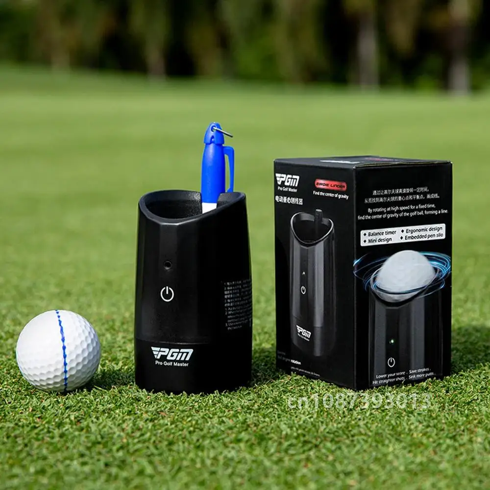 PGM Golf Ball Spot Marker Tool HXQ012,Finds Center of Gravity Distribution Line,Golf Training Aids Electric Scriber