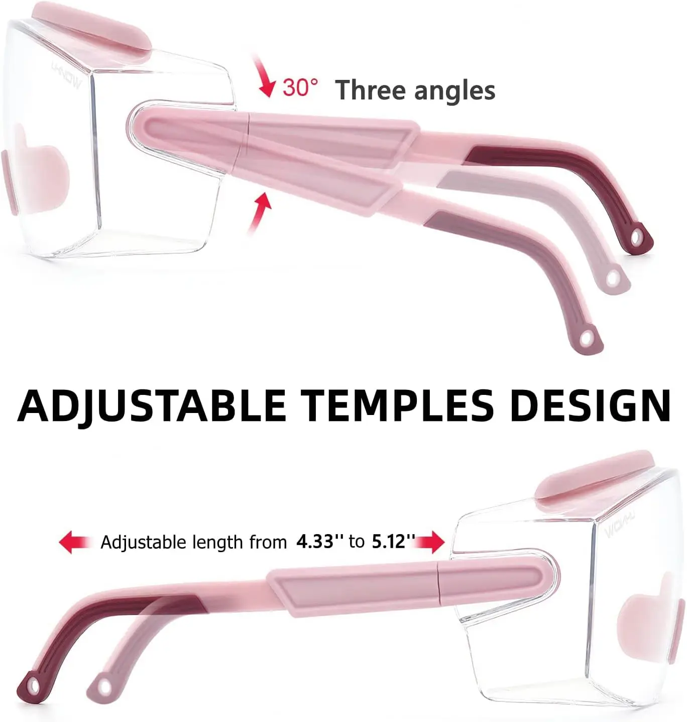 Occhiali di sicurezza industriale, resistenti agli urti con protezione UV, design antivento full frame per laboratorio, ciclismo, costruzione