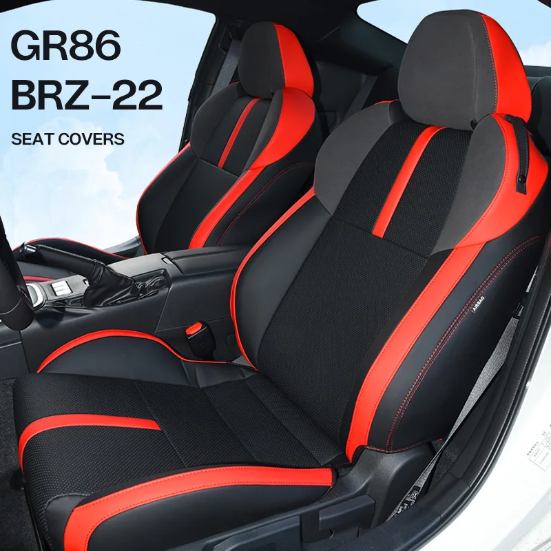 

Toyota GR86 SUBARU BRZ-2022 2024 Custom Car Seats Cover Protector Cushion Pad PVC Leather Waterproof Car Interior Accessories