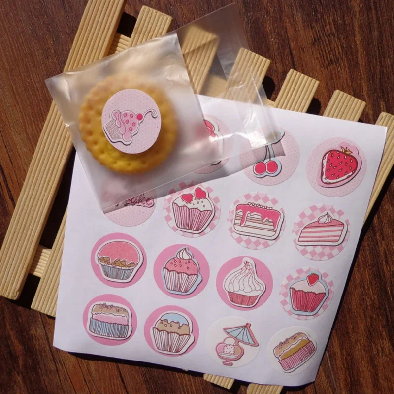 160pcs/pack Cake Packaging Baking DIY Gift Sticker Stationery Decorative Sealing Stickers
