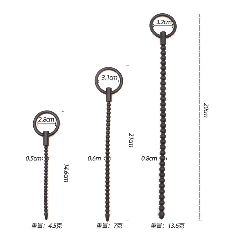 الاستمناء قضيب لعبة استثارة القضيب القسطرة الأصوات BDSM الوثن لعبة الجنس للرجال الذكور العفة جهاز مجرى البول موسعات القضيب محفز #6