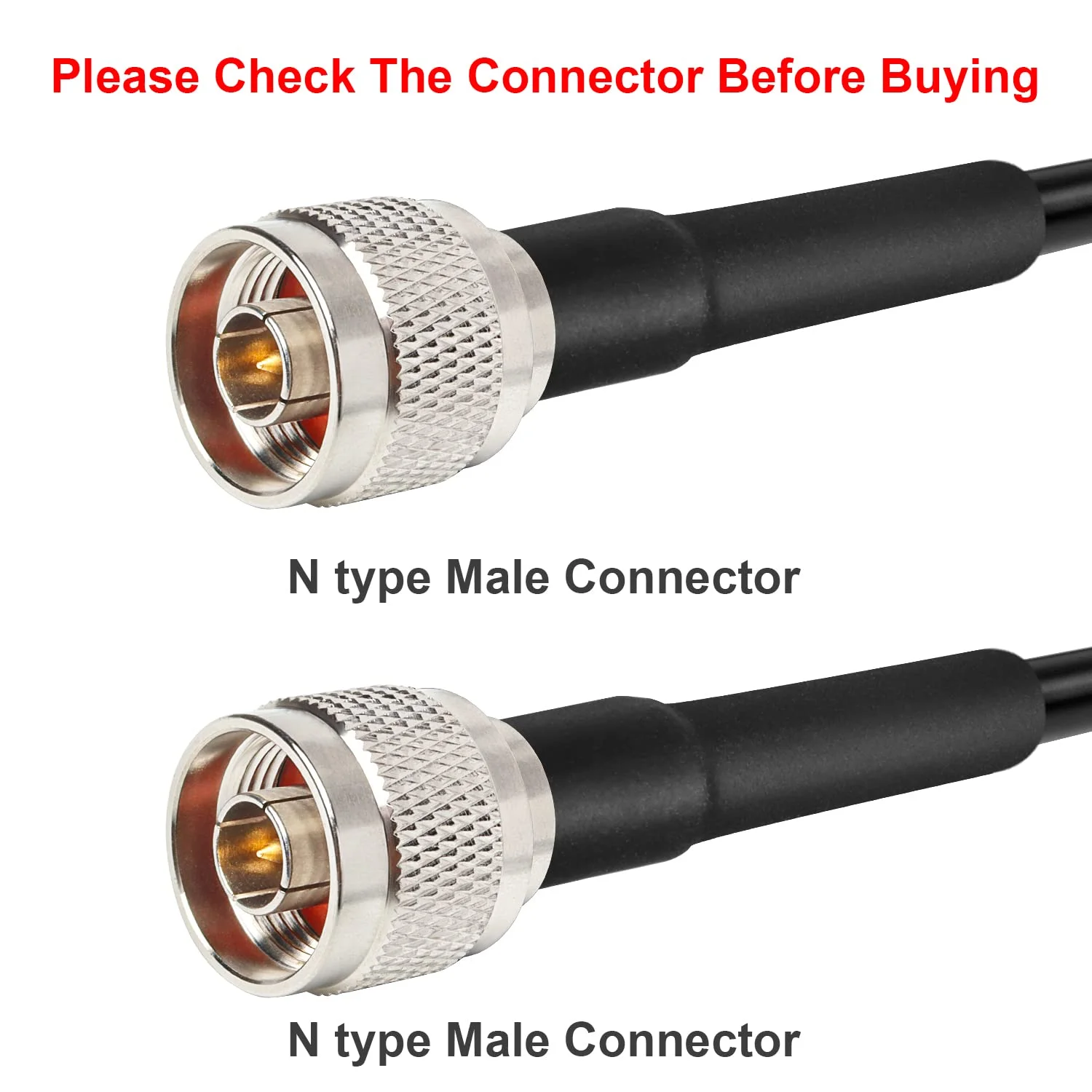 KMR240 N Male Cable 10 ft, 50 Ohm Low Loss Coax N Male to N Male Connector Extension Cable for 3G/4G/5G/LTE/GPS/WiFi/RF/Ham/Radi