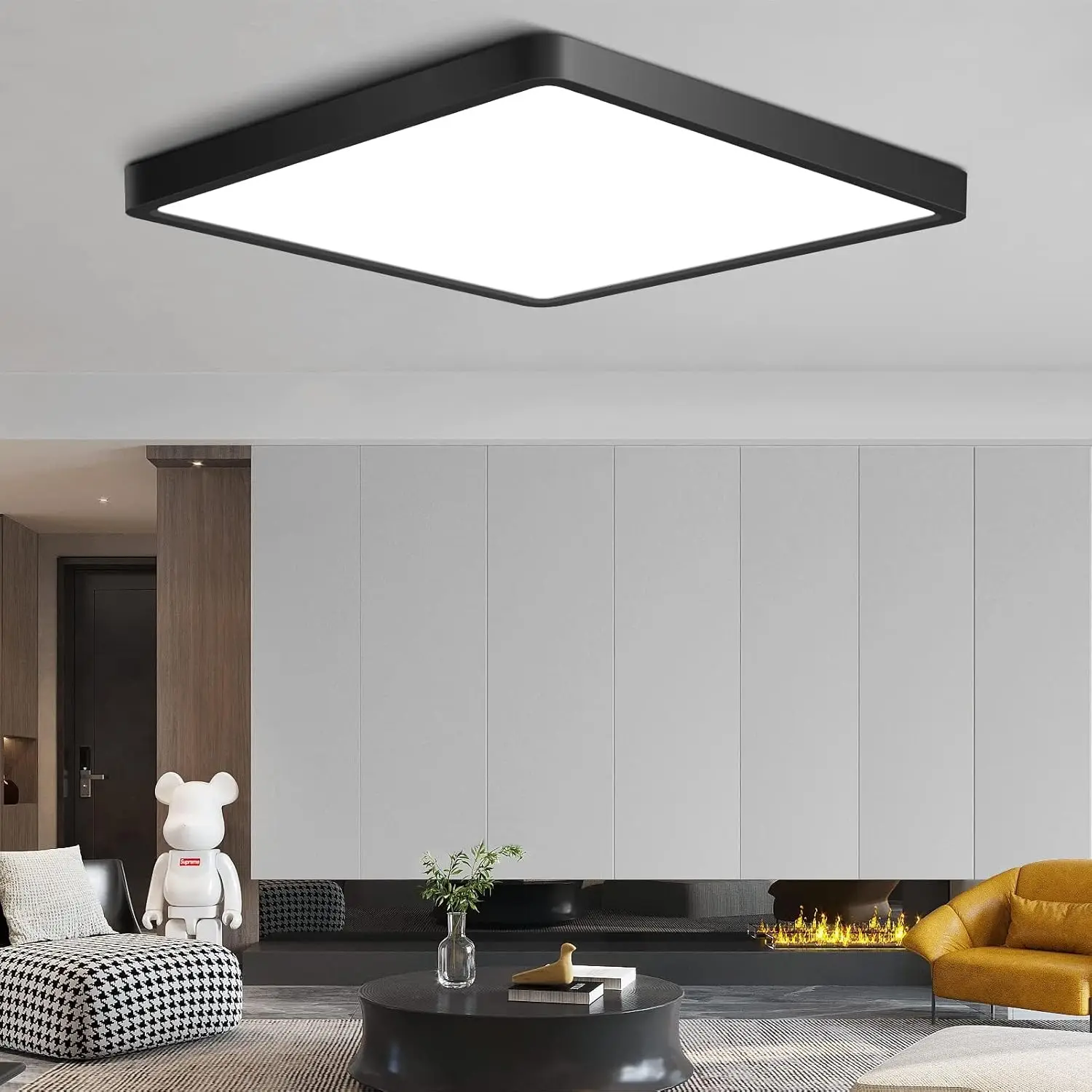

OUQI Smart Led Ceiling Lamp 36W 50W Dimmable Modern Led Ceiling Lights With APP Remote Control For Bedroom Living Room