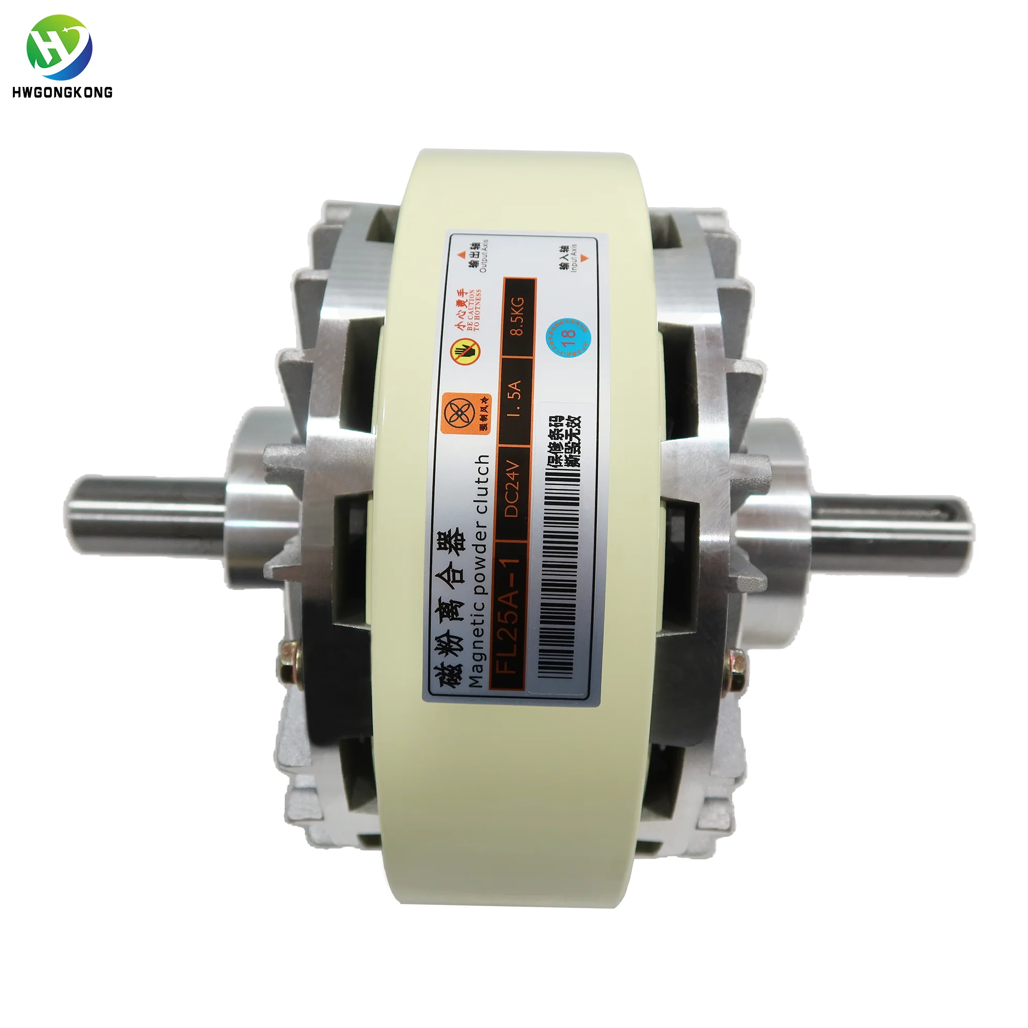 قابض مسحوق مغناطيسي ميكانيكي 24 فولت، 1.5 كجم، مطبعة بمحور مزدوج، قابض مسحوق مغناطيسي