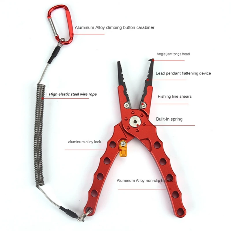 

Stainless Steel Fishing Pliers Scissors Line Cutter Remover,Blue