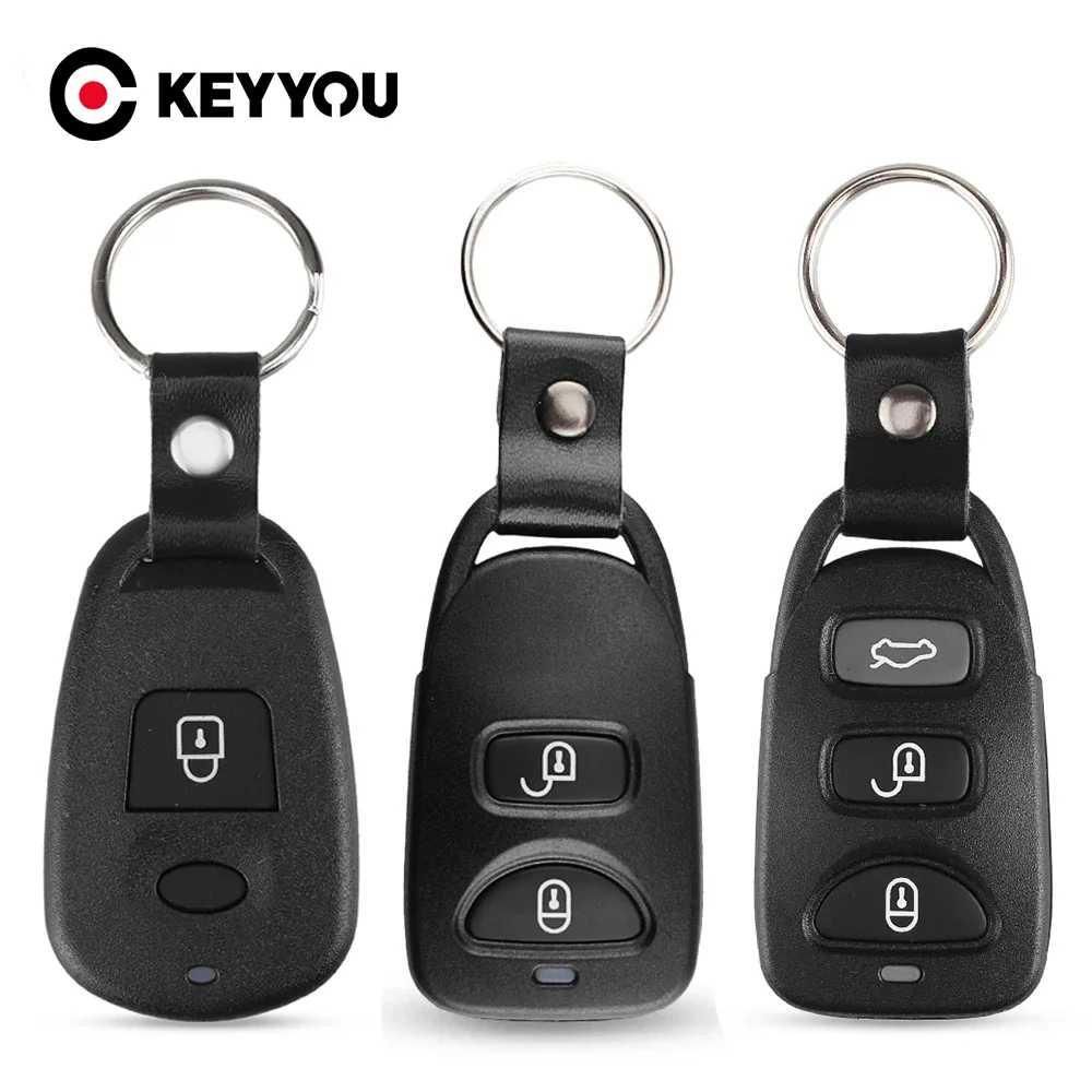 KEYYOU per Hyundai Kia Tucson Sonata Santa FE Carens 2 + 1 2 3 + 1 pulsanti custodia per chiave a distanza per auto Shell Fob Cover