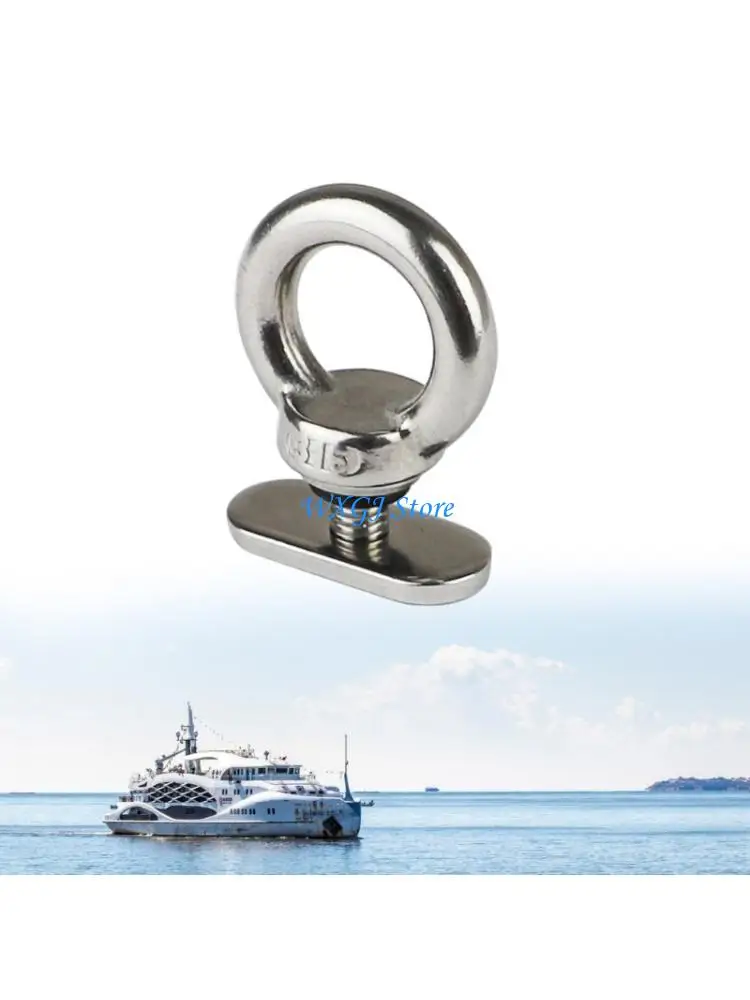 

37JE Marine Stainless Steel Sliding Locking Boat Track Mount Tie Down Eyelet Hardware For Secure Equipment Mounting