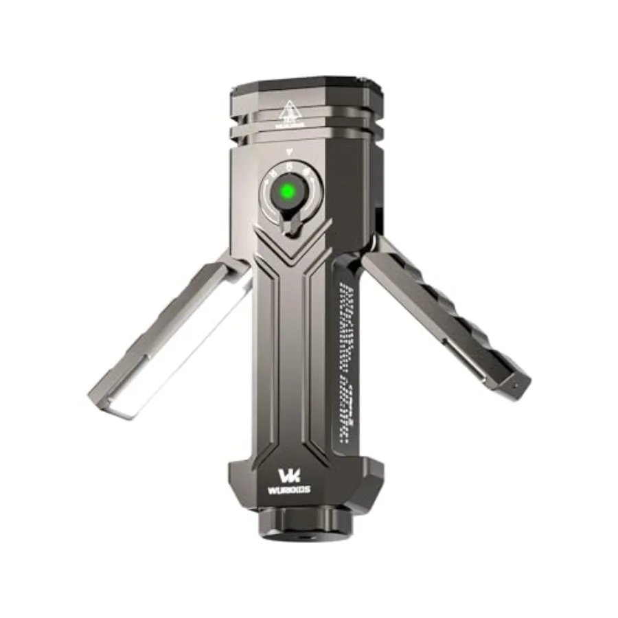 

HD02 Flat LED Flashlight, Magnetic Deformation, 3200 Lumens, 5000 mAh Rechargeable, 3000K-6500K, Four-Light Sources, Folding Wi