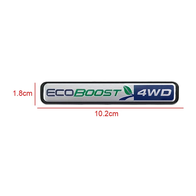 ABS Car Tail Trunk Body Side Badge Sticker for Ford ECOBOOST 4WD 180 200 245 Fiesta Focus Mondeo Ranger Exterior Accessories