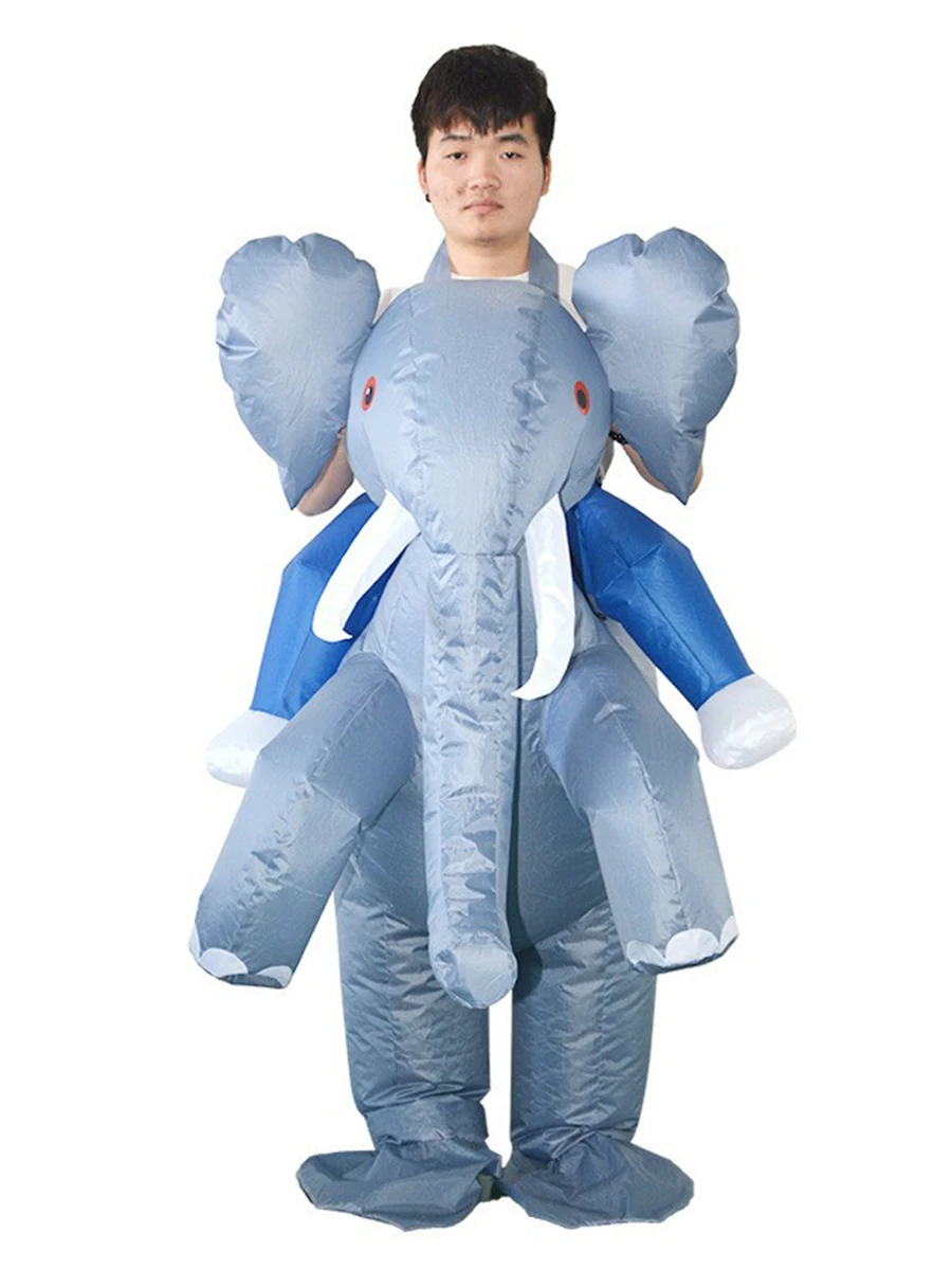 

JYZCOS Animal Inflatable Costume Elephant Role Play Costume Adult Full Body Halloween Carnival Party Suit