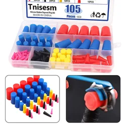 105 Pcs High Temp Masking Plugs Powder Coating Silicone Cone Plugs Assortment Kit Car Maintenance Reusable Accessories