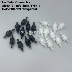 20Set Eco solvent UV Ink Inkjet Printer Hose Connector for XP600 DX5 DX7 I3200 Printhead ink Tube Pipe Transfer Adapter Joint