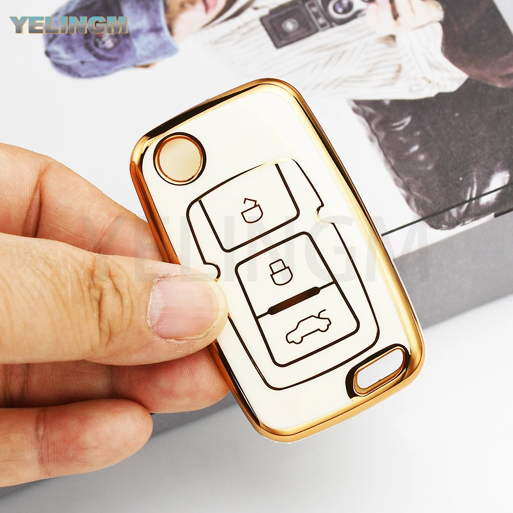 TPU 3 Button Car Key Cover Case for Geely Emgrand Ec7 EU 7 EU7 Gc5 Gc6 Ec8 Ec718 Ec715 Keys Holder Fob Protector Accessories view 5