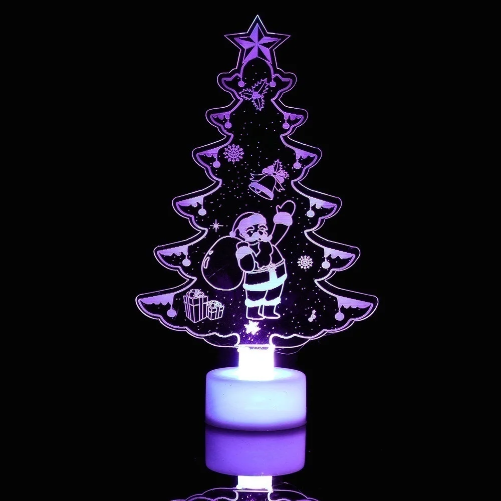 Hot Merry LED Color Changing Mini Christmas Xmas Tree Home Table Party Decor Charm Perfect Present Christmas Tree Decoration