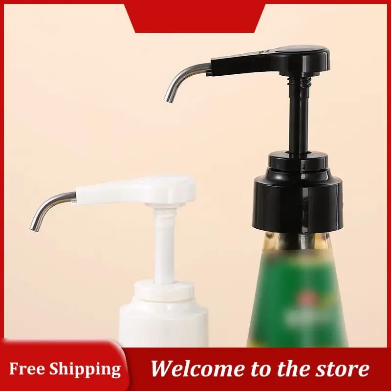 Oyster Sauce Press Kitchen Condiment Bottle Squeeze Mouth Tomato Type Pump Head Oil Consuming Plastic Pressure Pump Head