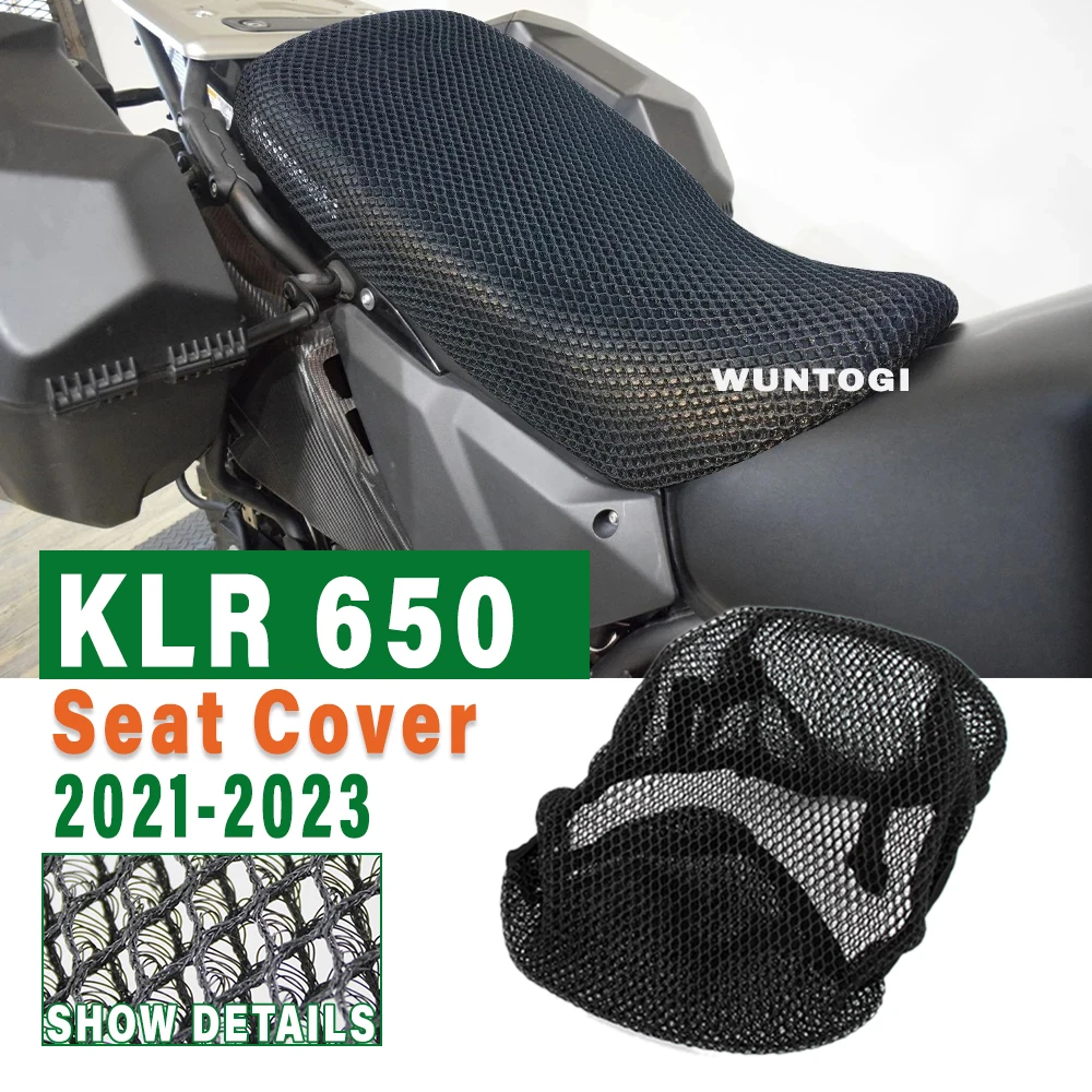 

KLR 650 Accessories Motorcycle Heat Insulation Seat Cover For Kawasaki KLR650 klr650 2021 2022 2023 New Mesh Cushion Breathable