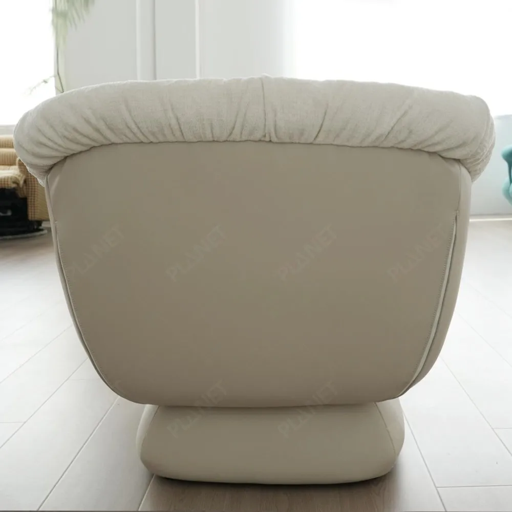 مصنع الترفيه كرسي خشبي الساق المخملية 360 كرسي صالة دوار كرسي غرفة المعيشة للمنزل مكتب القهوة #4