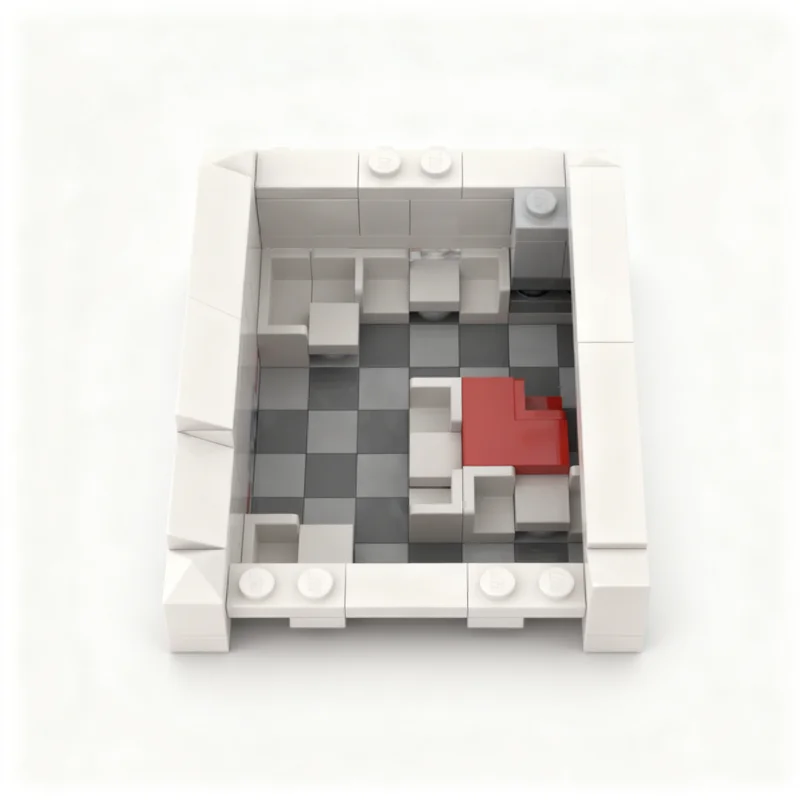 430pcs MOC N 버거 모듈러 스트리트스케이프 미니 모델 블록 건축 장난감 DIY 창의적 아이디어 크리스마스 선물 교육용