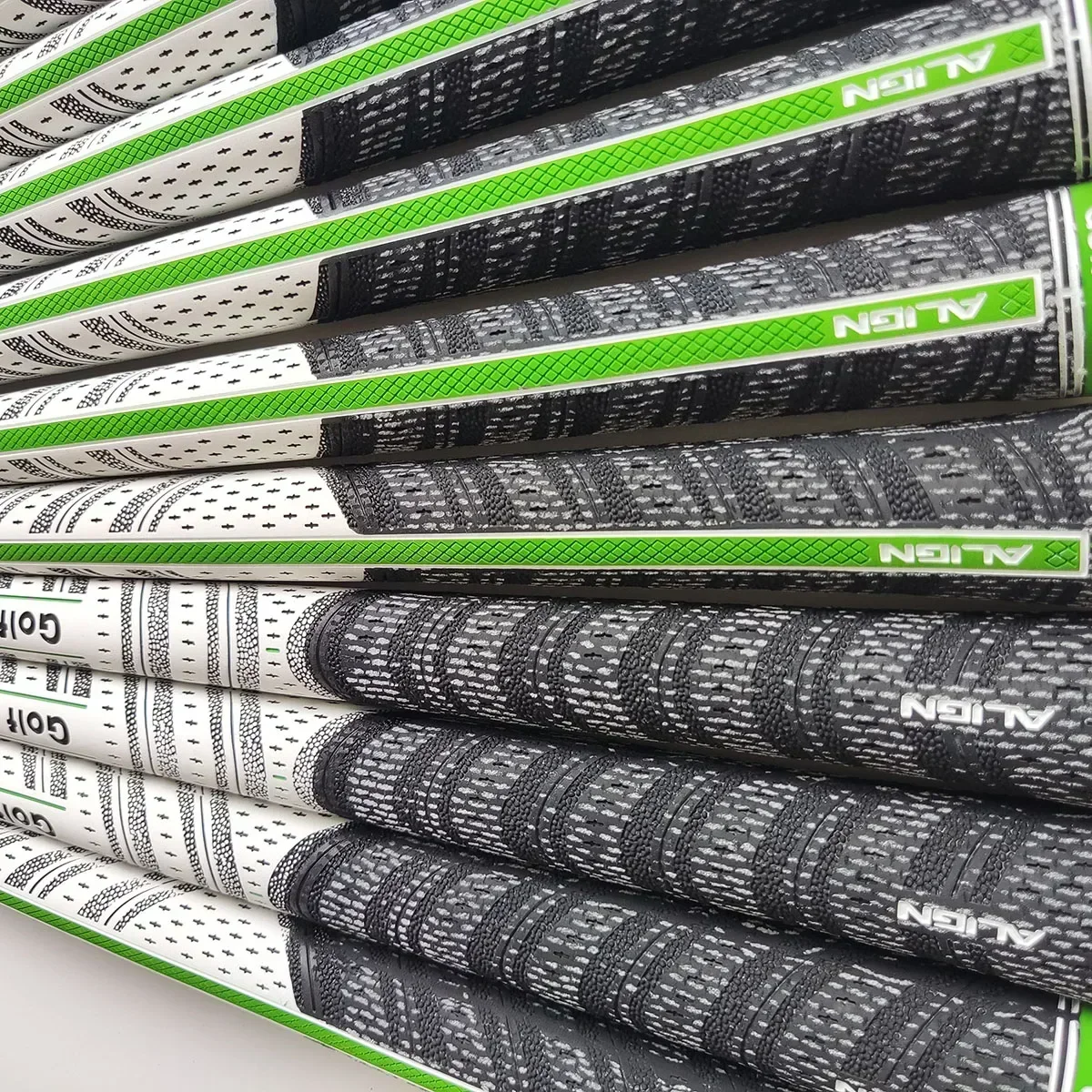 

10pcs/13pcs Green Align Golf Club Grips Midsize /Standard Men Women Rubber Cotton Yarn Iron and Wood