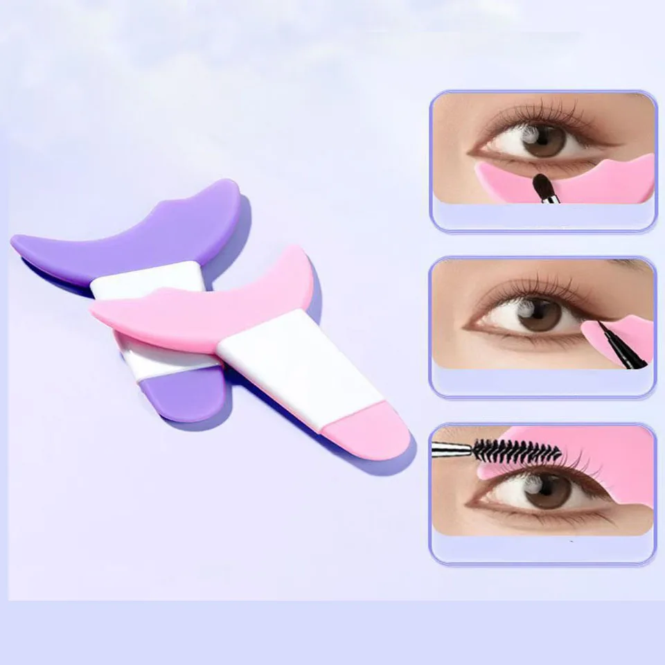 1/3 Uds ayuda para maquillaje de ojos principiante delineador de ojos máscara ayudante delineador de ojos cepillo negro ayudante