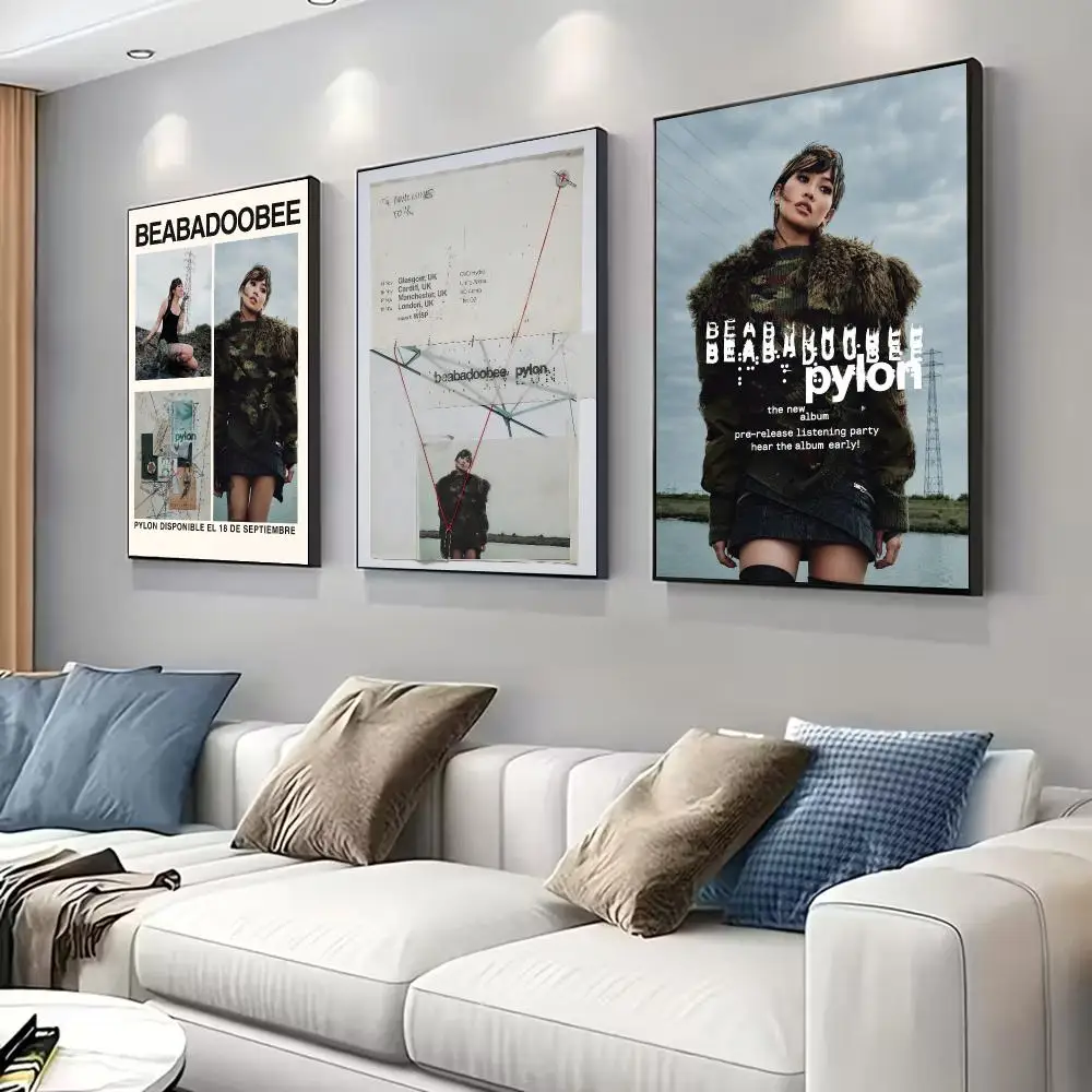 B-Beabadoobee Pylon Poster for Modern Decor in Home Offices, Bedrooms, Living Rooms, Kitchens, Bathrooms.