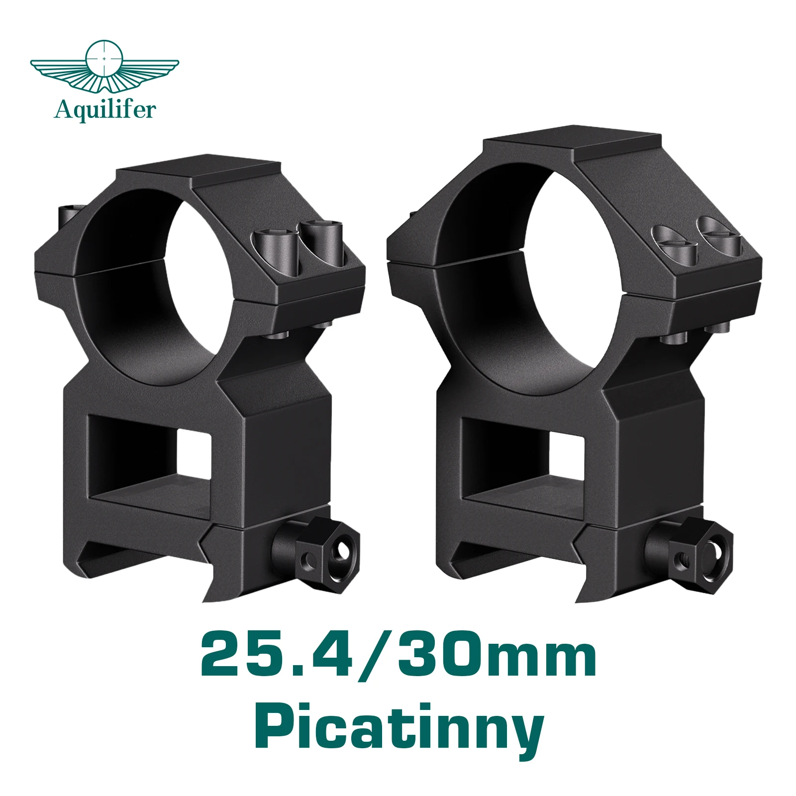 

Aquilifer Кольца Прицела 25.4мм/30мм Рельса Пикатинни 2-Детали Алюминий Высокий Профиль Тактические Оптические Крепления для Охоты Стрельбы