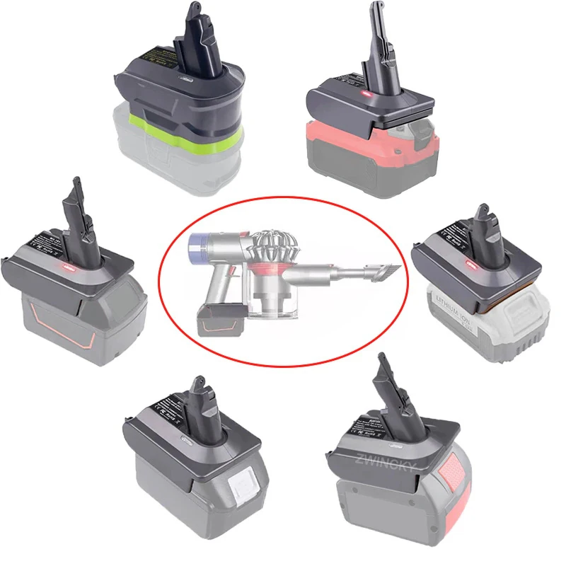 

Battery Adapter For Dyson V6 V7 V8 Vacuum Cleaner, For Makita/Dewal/Milwaukee/Bosch/Ryobi/Black&Decke 18V Li-ion Battery
