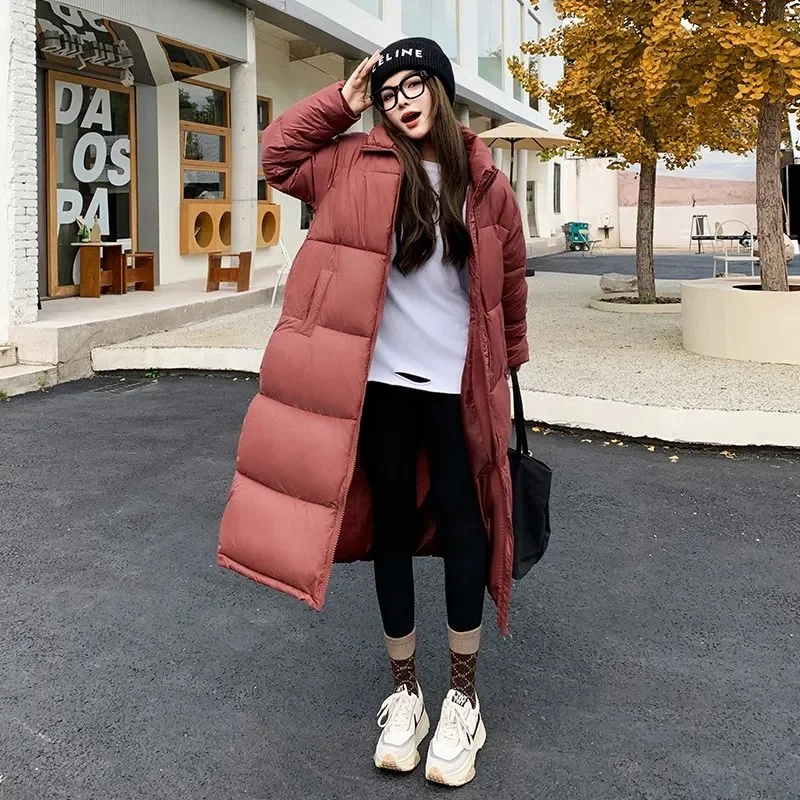 2024 New X-long Parkas Fashion Winter Jacket Women Casual Thick Down Cotton Winter Puffer Coat Windproof Warm Quilted Outwear