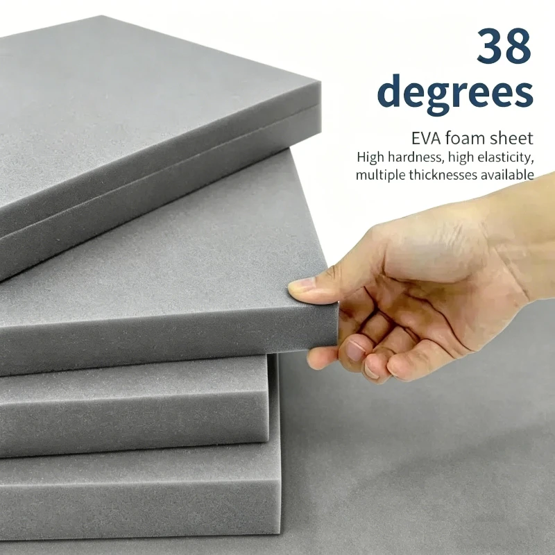 1pc 100x50cm Grey EVA Foam Sheet Thick EVA Rubber Pad Sound-absorbing Foam Board Cosplay Handmade Model Thickness 3/5/10/15mm