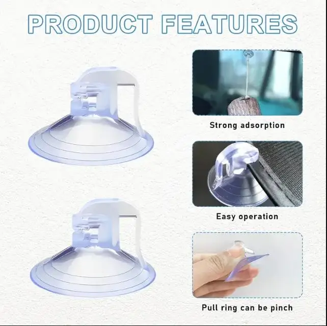 

20 Pieces Of Car Windshield Sunshade Suction Cup PVC Suction Cup Window Curtain Suction Cup Circular Sunshade Suction Cup Hook