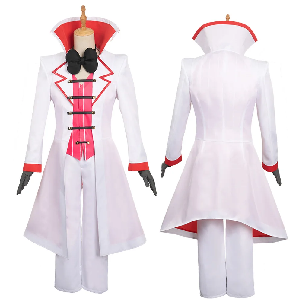 Lucifero gioco di ruolo cappello Cosplay Anime Cartoon Hotel travestimento Costume adulto uomo donna Halloween Party Roleplay Clothes