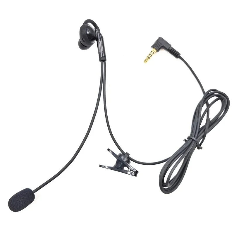 Walkie Talkie Microphone Counter Agent Referee Intercom Real-Time Communication Headset Mic Conference Microphone