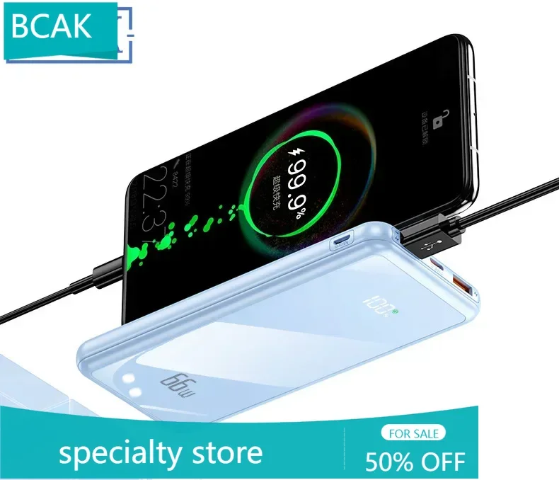 

BCAK flagship store Wholesale of 30000 Milliampere Large Capacity Built-in Power Bank Fast Charging Mobile Power Supply Gifts