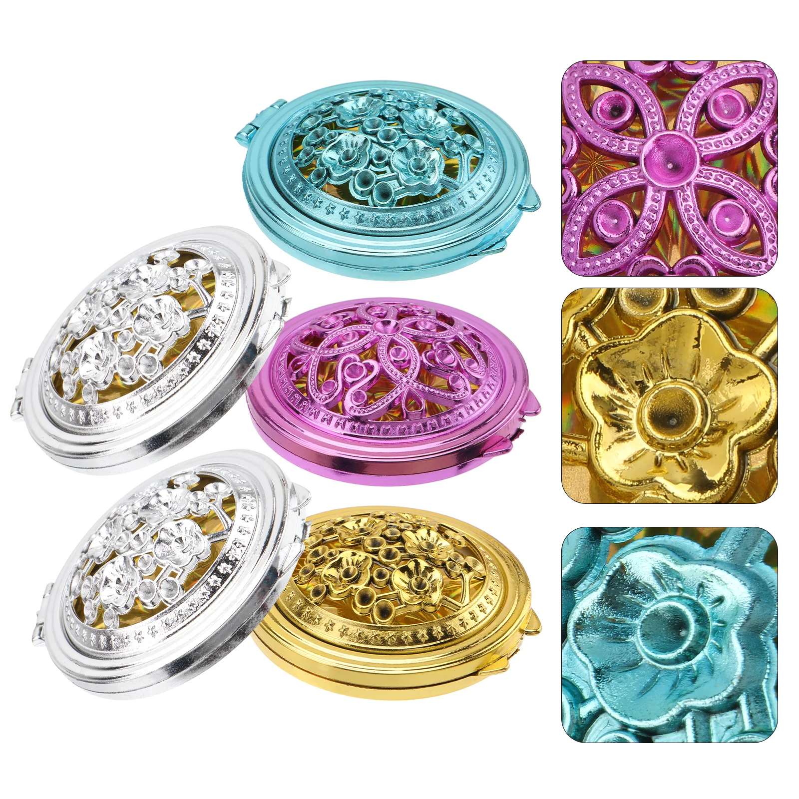 5-delige make-upspiegels Reizen Draagbare compacte handzak Opvouwbare make-up