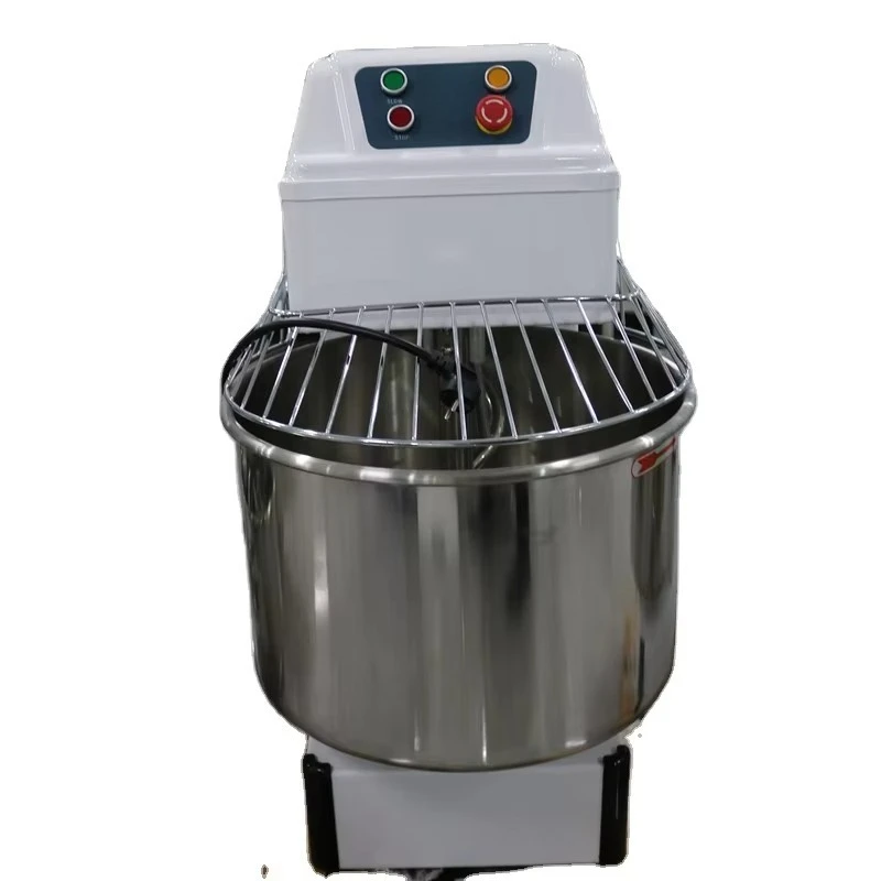 Industrial Bakery Dough Mixer Machine with Digital Control Two Speed Removable Bowl for Flour Milk & Water