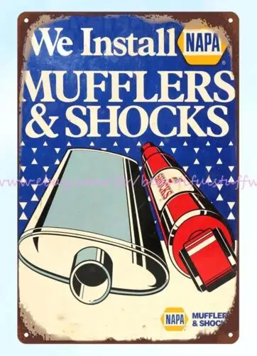 Napa Mufflers & Shocks metal tin sign nostalgic advertising home kitchen art