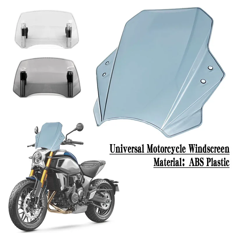 CLX700 Universal Motorcycle Windscreen Windshield Covers Screen Smoke Lens Motorbikes Deflector Fit for CFMOTO CL-X700 CLX 700