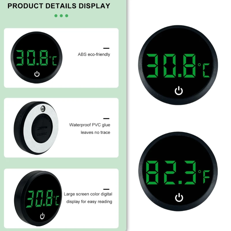 أسماك السمك الحرارية الرقمية أداة مراقبة درجة حرارة السمك مع عروض دقيقة للغاية لسهولة الاستخدام. y1qb