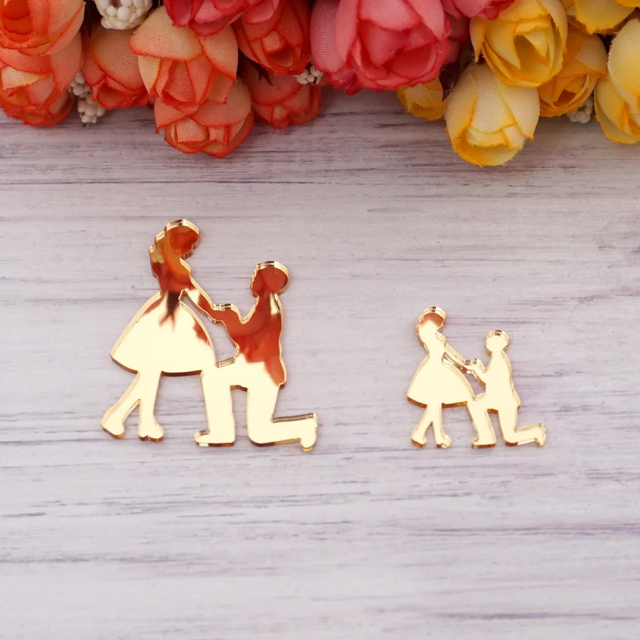 Unique Mirror Wedding Signs Engagement Party Newlyweds Tags Guest Gifts Festival Accessories Wedding Decor Party Favors